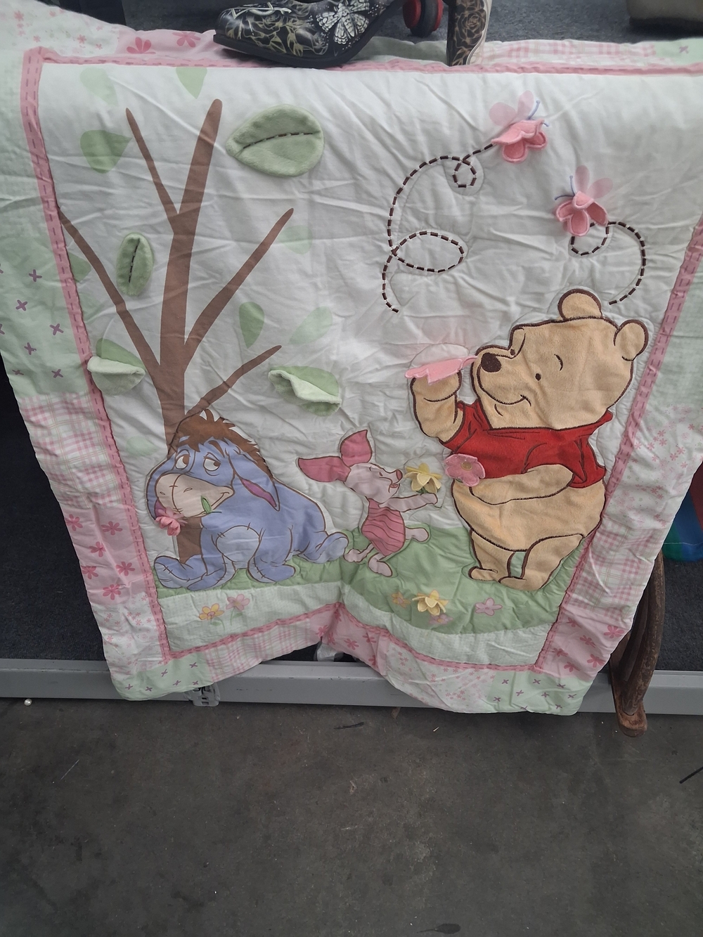 Y2K Winnie The Pooh Nursery Quilt